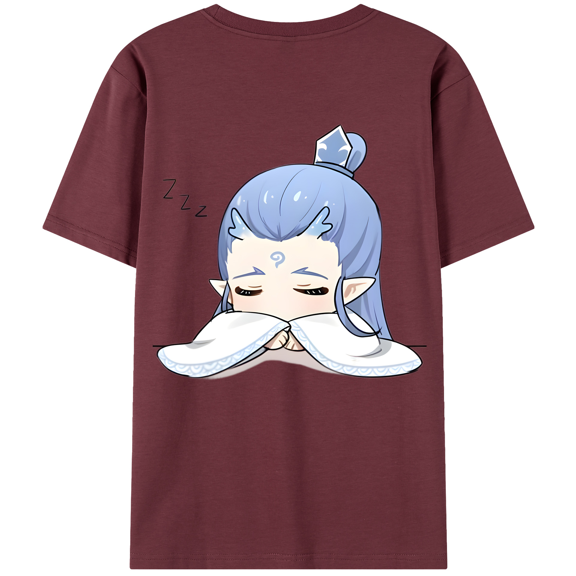 （画像用） Ne Zha 2 ナタ 魔童の大暴れ 綿100％半袖Tシャツ（背面プリント）